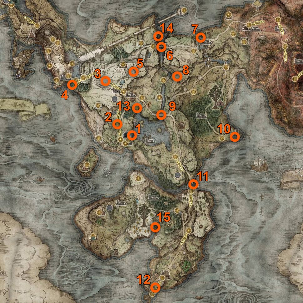 Elden Ring Smithing Stones Locations GamesRadar 