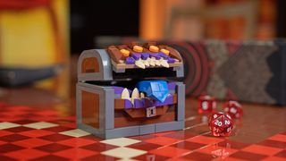 A D&D mimic in LEGO bricks