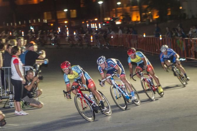 Eric Marcotte (Smartstop) leads a group that tried but didn't get much of a gap.