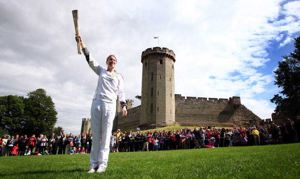 Warwick Castle Olympic Torch