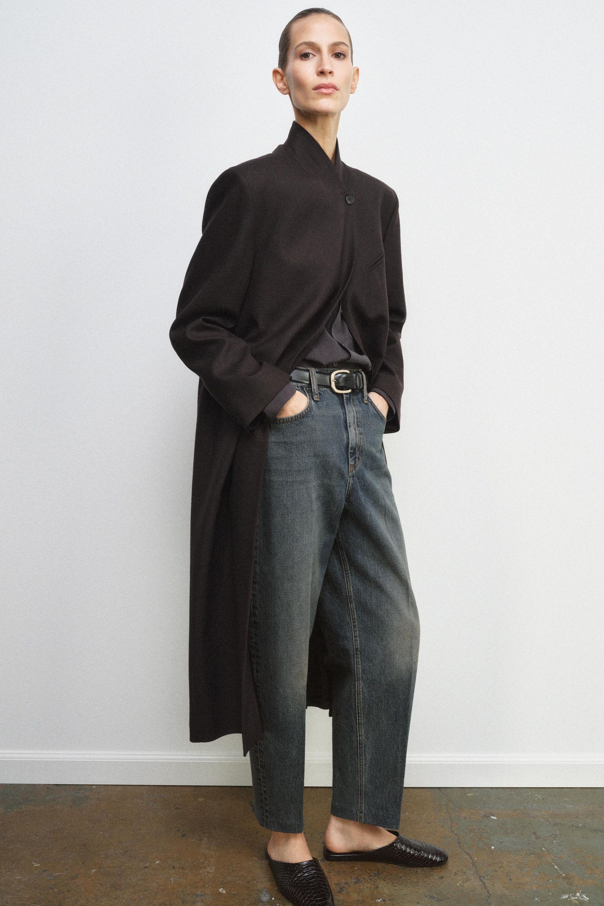 Wool Twill Coat Zw Collection Limited Edition