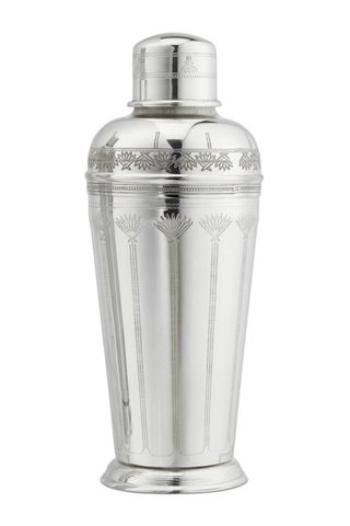 Soho Home Rochester Engraved Silver Cocktail Shaker - wedding gift ideas