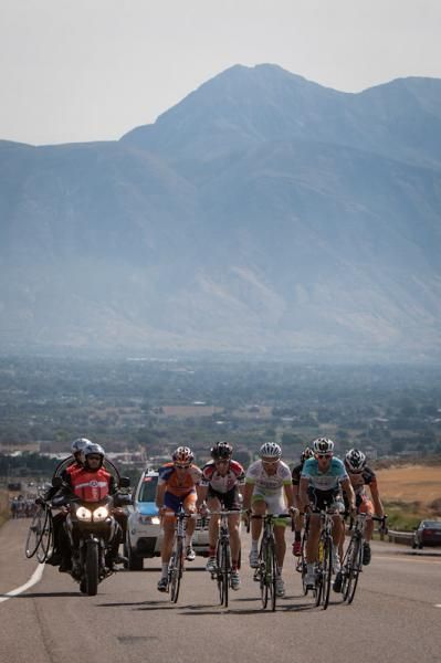 The bunch has the breakaway insight as they forge ahead to Salt Lake City