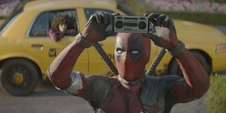 Deadpool spoofing "Say Anything"
