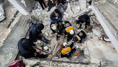 Rescue operation in Afrin, Syria