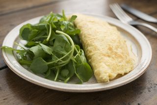 Low calorie breakfast: Egg white omelette