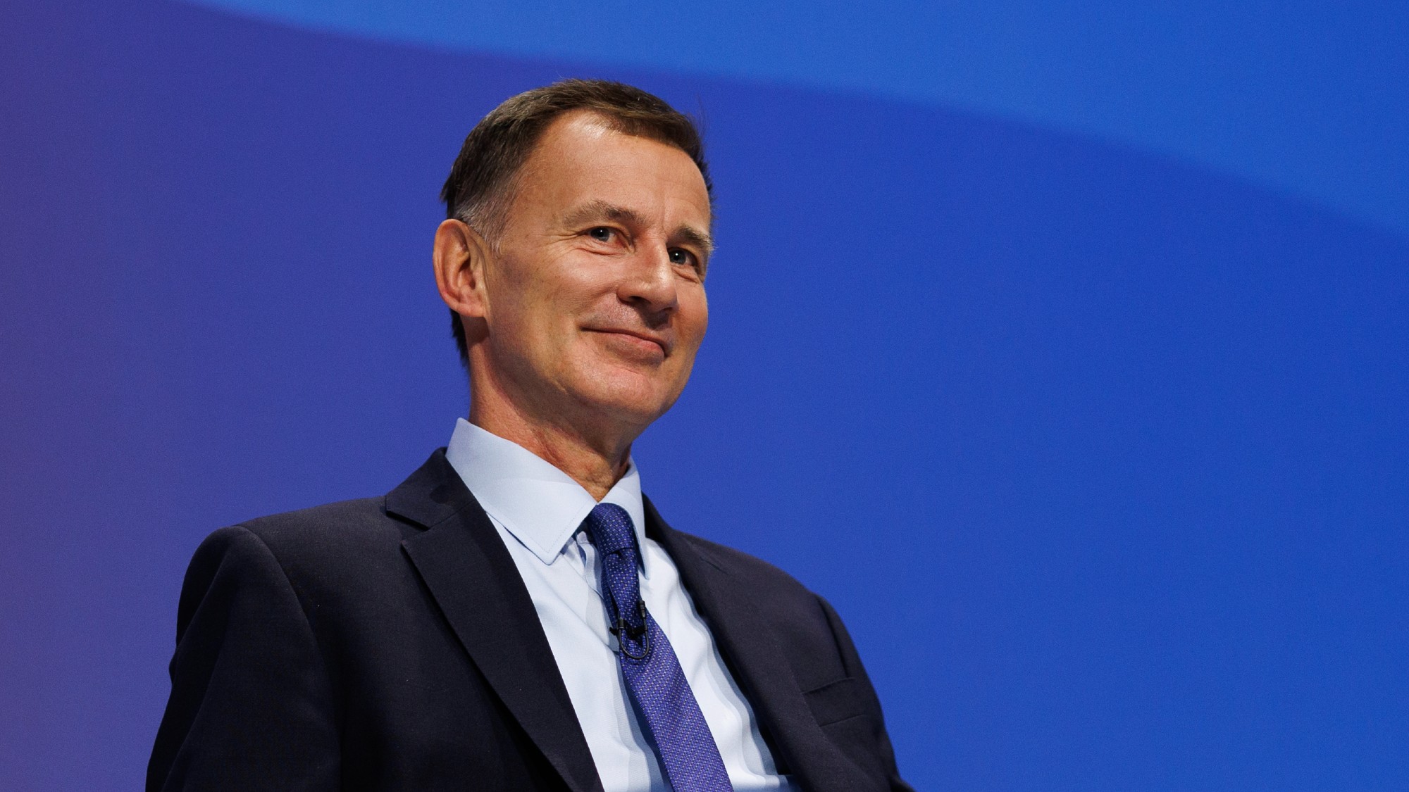 Jeremy Hunt at the Conservative Party Conference in Birmingham