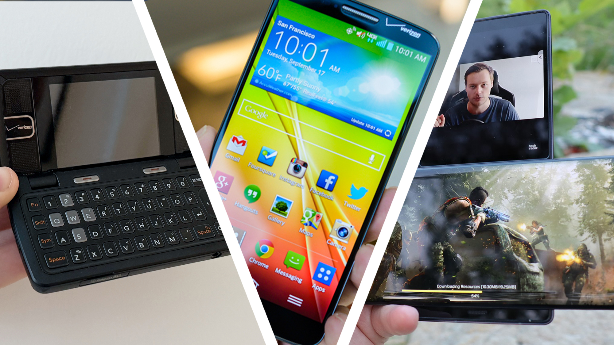 Three LG mobile phones