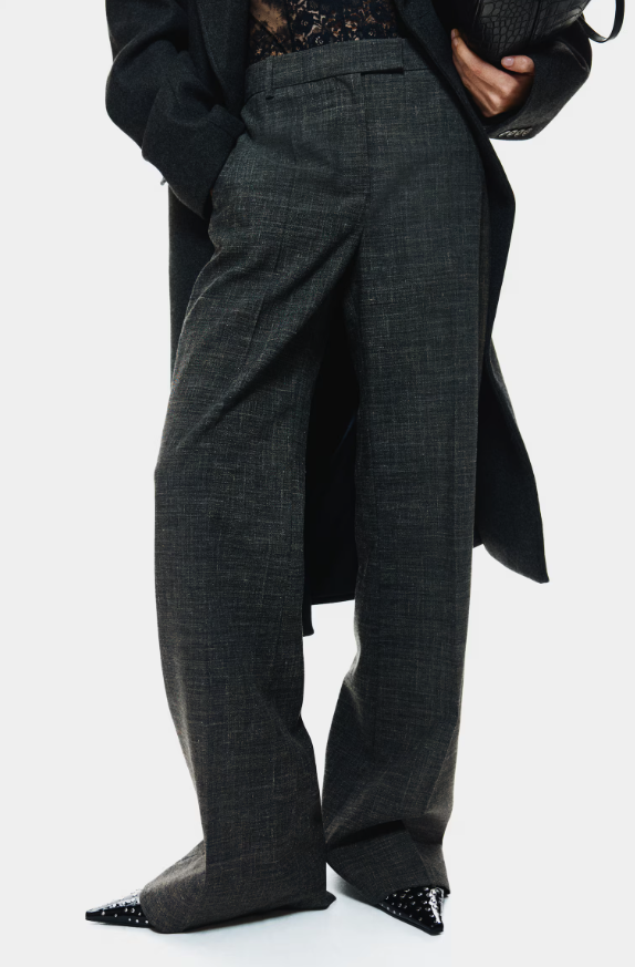 H&amp;amp;M, Wool Blend Bootcut Pants
