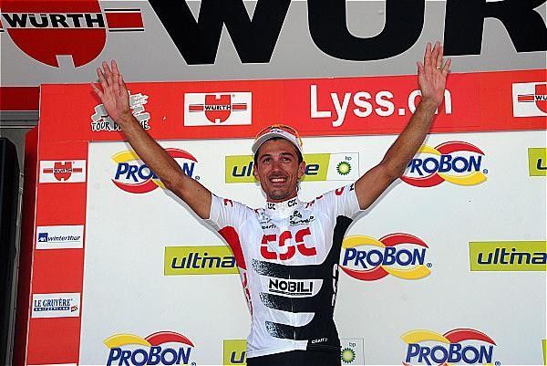 Cancellara on the podium.