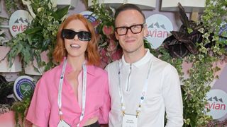 Stacey Dooley and Kevin Clifton attend the evian VIP Suite at Wimbledon