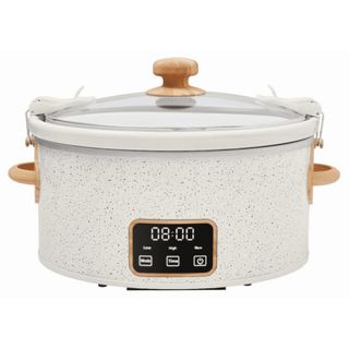 The Pioneer Woman 6 Qt Digital Slow Cooker With Locking Lid, Linen Speckle