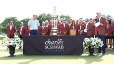 Ben Griffin at the Charles Schwab Challenge prize ceremony of 20025
