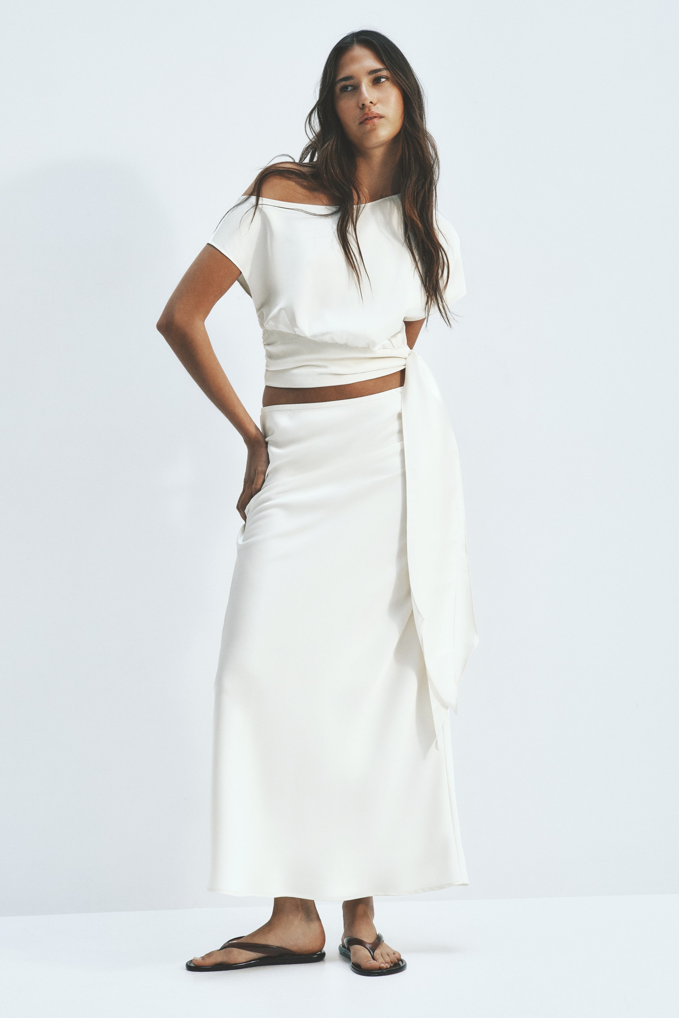 Satin Maxi Skirt