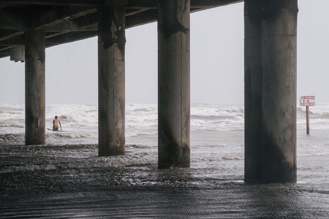 Surfing Tropical Storm Nicholas