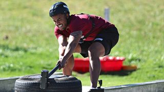 Why did Nathan leave The Challenge: World Championship early? Pictured: Global MVP Nathan Henry from Team UK in THE CHALLENGE: WORLD CHAMPIONSHIP episode 1, season 1