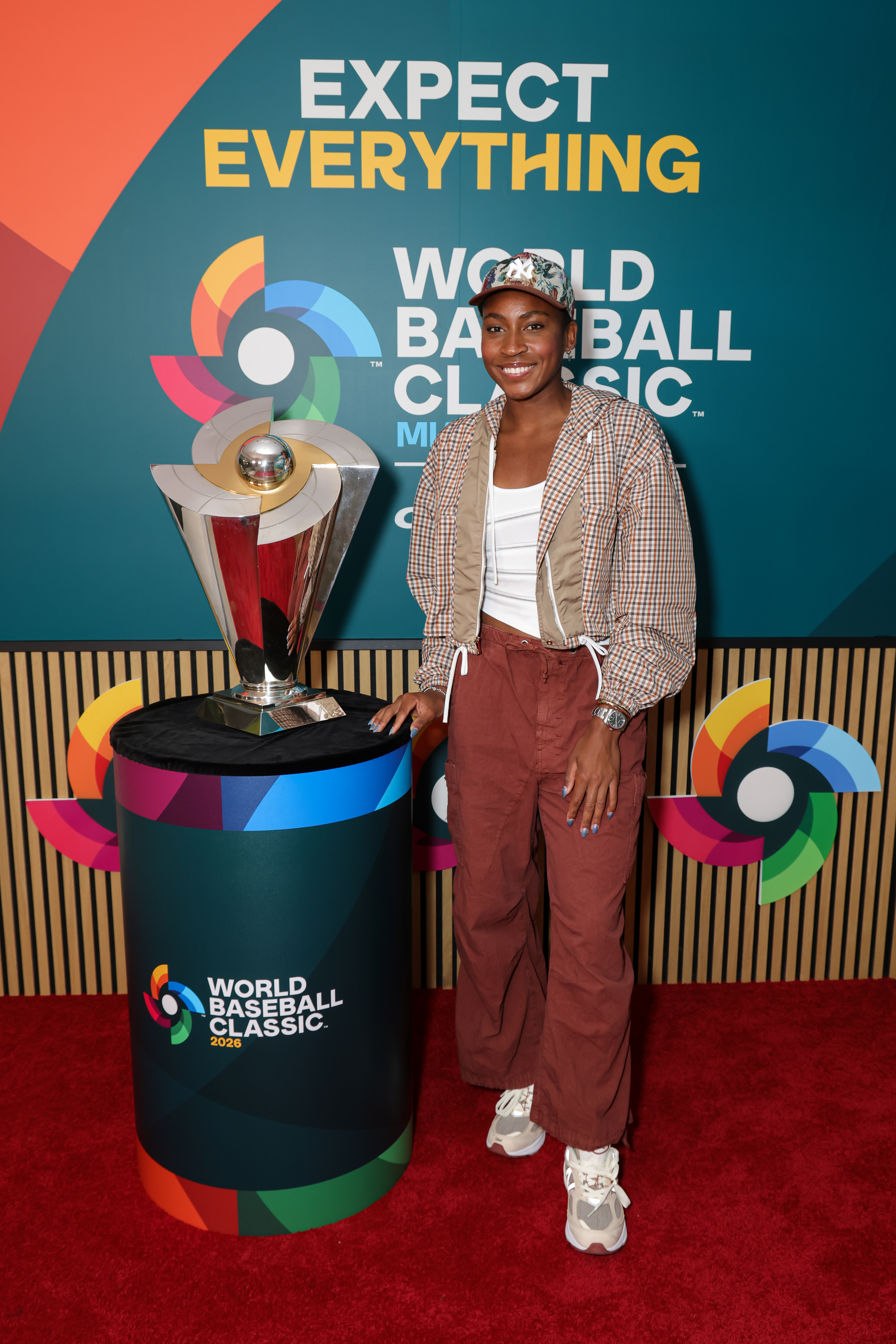 Coco Gauff attended a baseball game in rare sneakers from New Balance's collaboration with Loro Piana