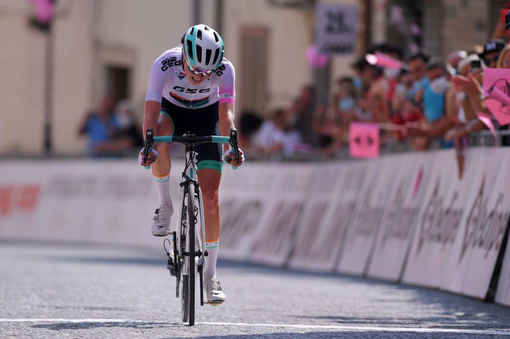 Mikayla Harvey best your rider at the Giro Rosa