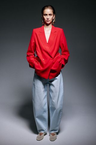 H&M red blazer
