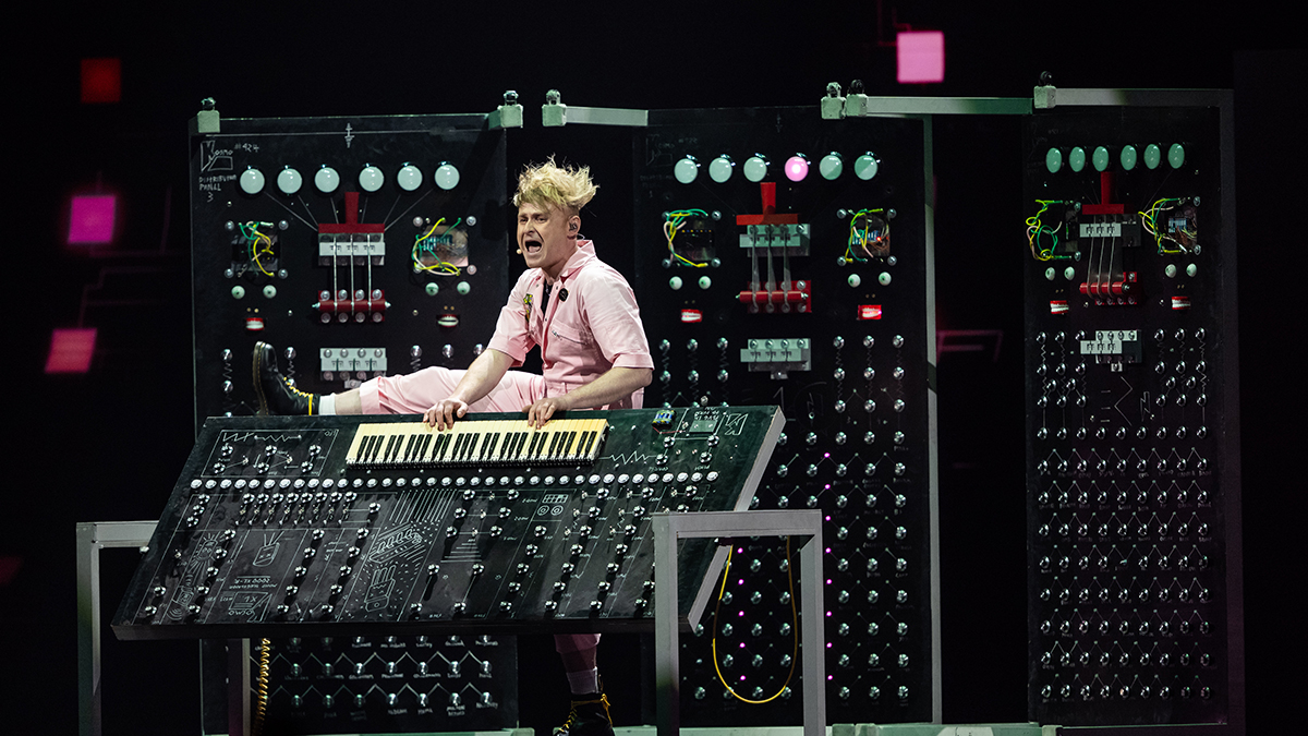 VIENNA, AUSTRIA - MAY 14: Look Mum No Computer representing United Kingdom performs during the third dress rehearsal for the semi-final 2 of the 2026 Eurovision Song Contest at Wiener Stadthalle on May 14, 2026 in Vienna, Austria. (Photo by Christian Bruna/Getty Images)