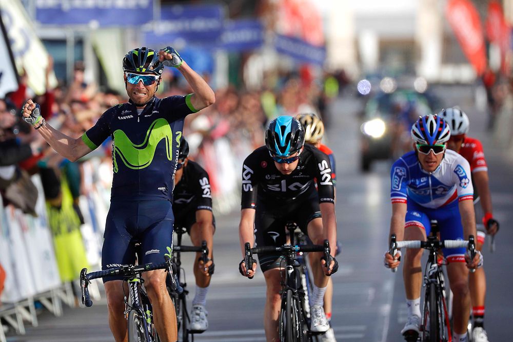 Alejandro Valverde (Movistar) wins stage 1 at the Volta ao Algarve