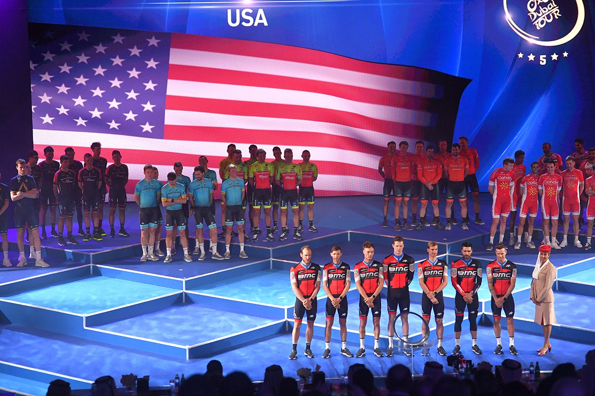 BMC at the Dubai Tour presentation