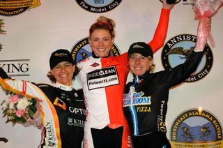 Elite women's podium: 1. Erica Allar, 2. Jade Wilcoxson, 3. Laura Van Gilder