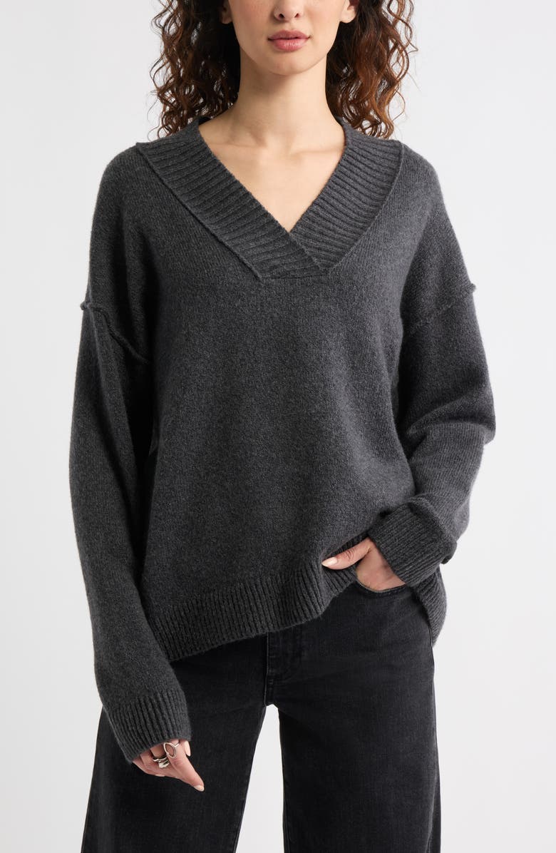 Slouchy V-Neck Sweater