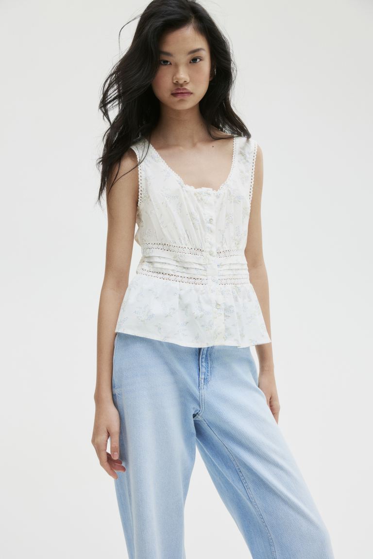 Peplum Vest Top
