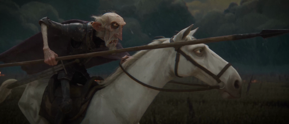 Screens from an AI made animated short featuring an old Spanish night