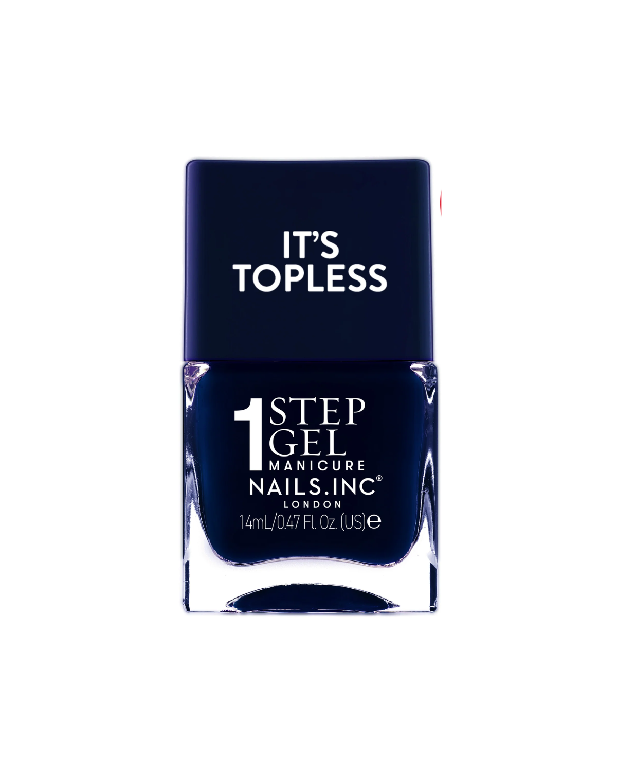 A bottle of sapphire blue nail polish.