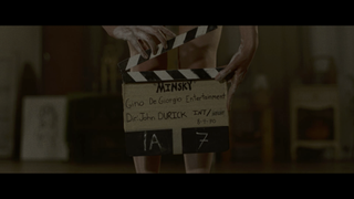 The clapperboard for Minksy in immortality