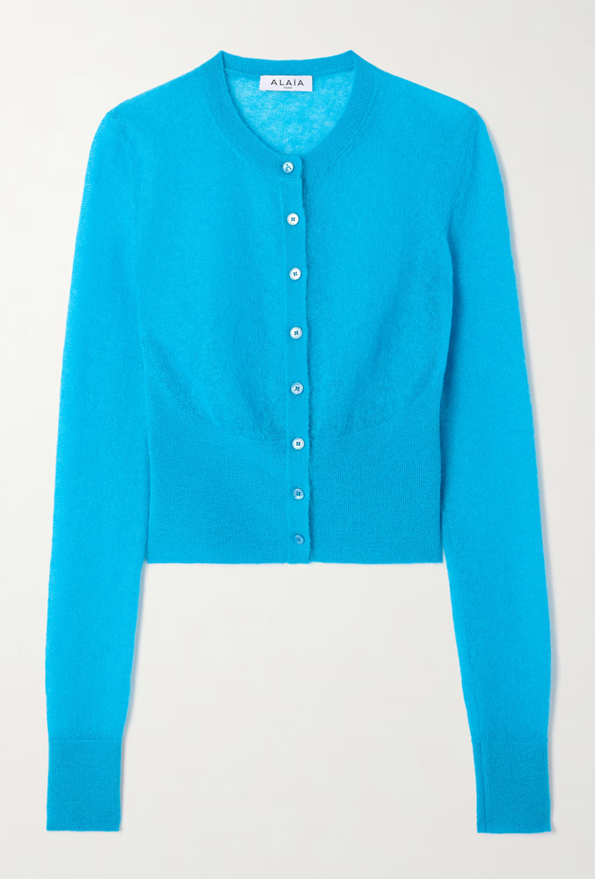 Mohair-Blend Cardigan