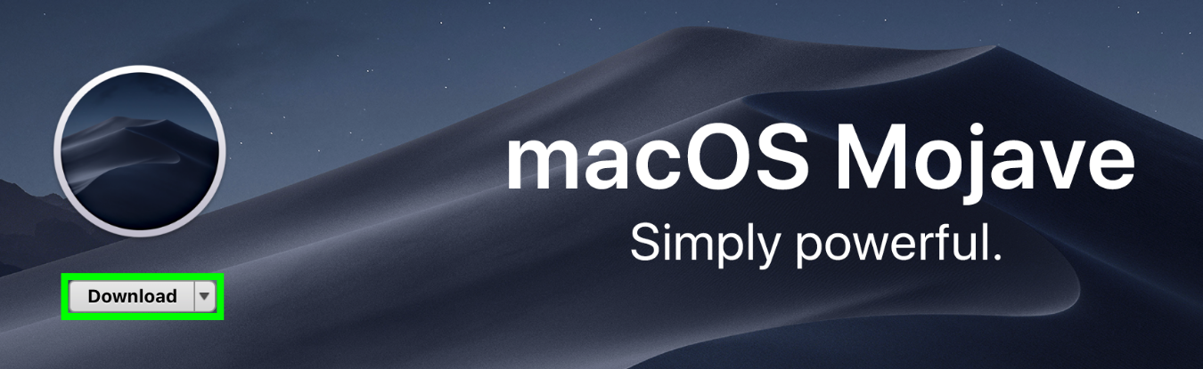 download install macos mojave