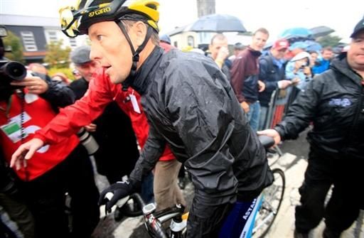 Lance Armstrong (Astana) was one of a large number of riders not to finish the Tour of Ireland's final stage