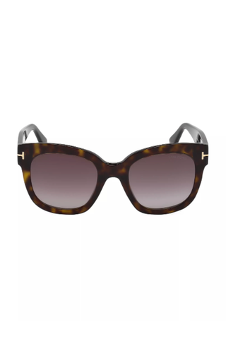 TOM FORD Beatrix 52MM Polarized Lens Oversize Square Sunglasses (Were $495) 