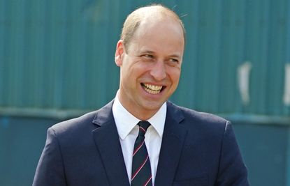 Prince William, the Earl of Strathearn pays a visit to the BAE Systems shipyard to observe construction of HMS Glasgow