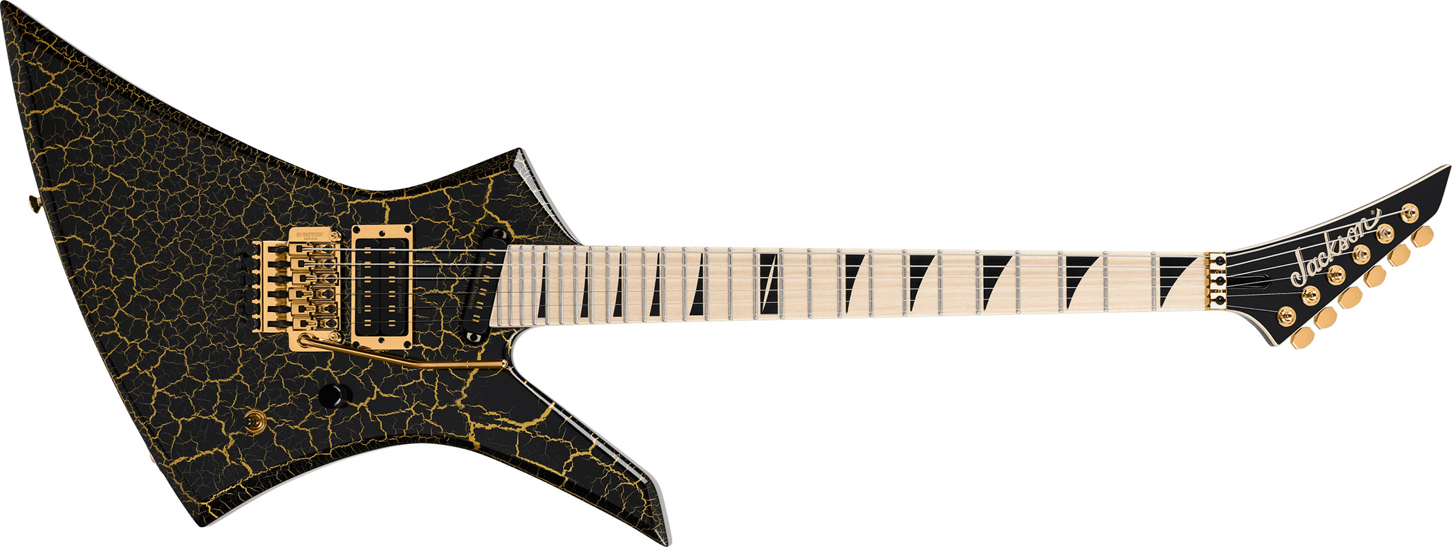 Jackson Pro Plus Series Brandon Elllis Kelly KE7 in Gold Crackle.