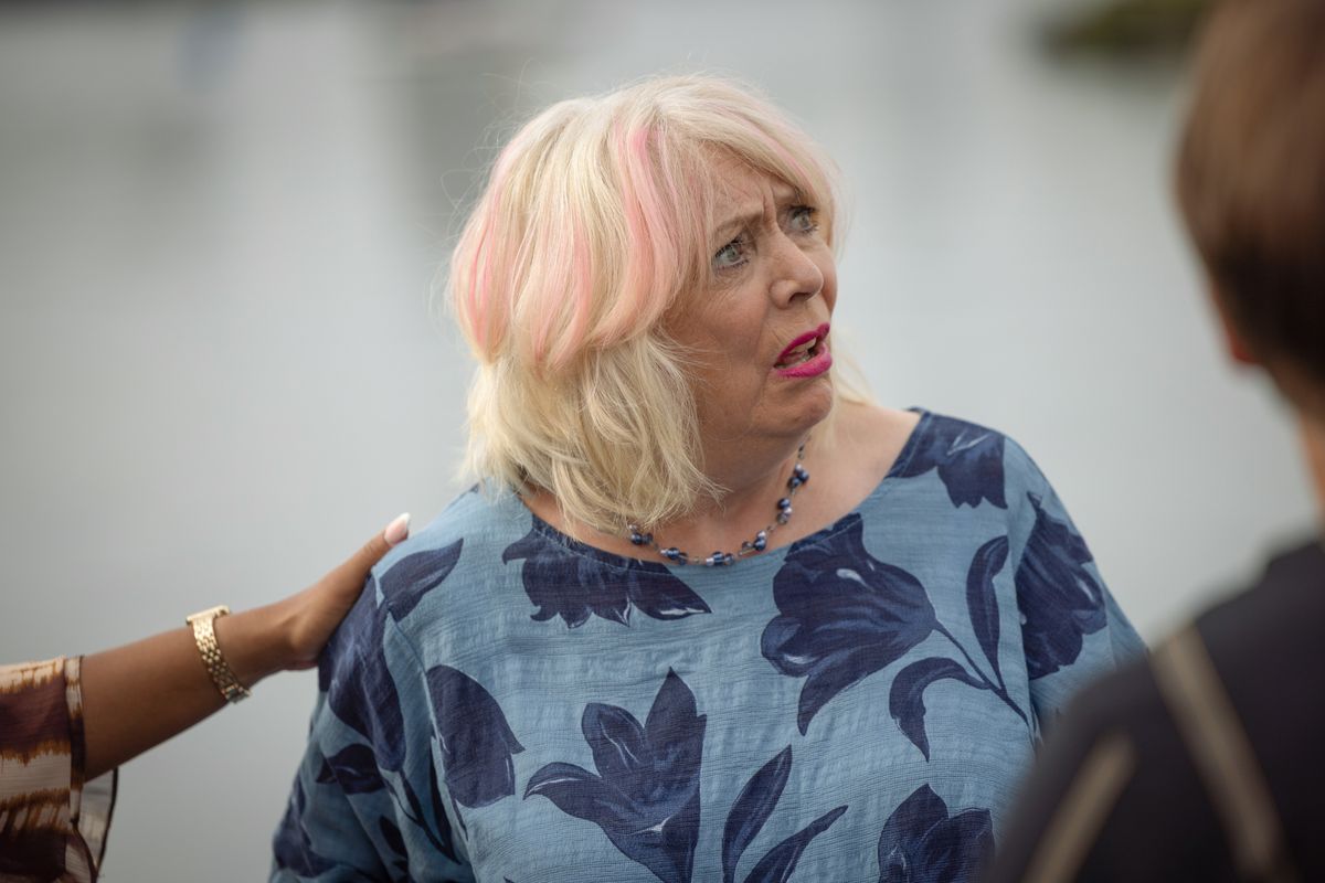 Alison Steadman plays gran Sue in Here We Go