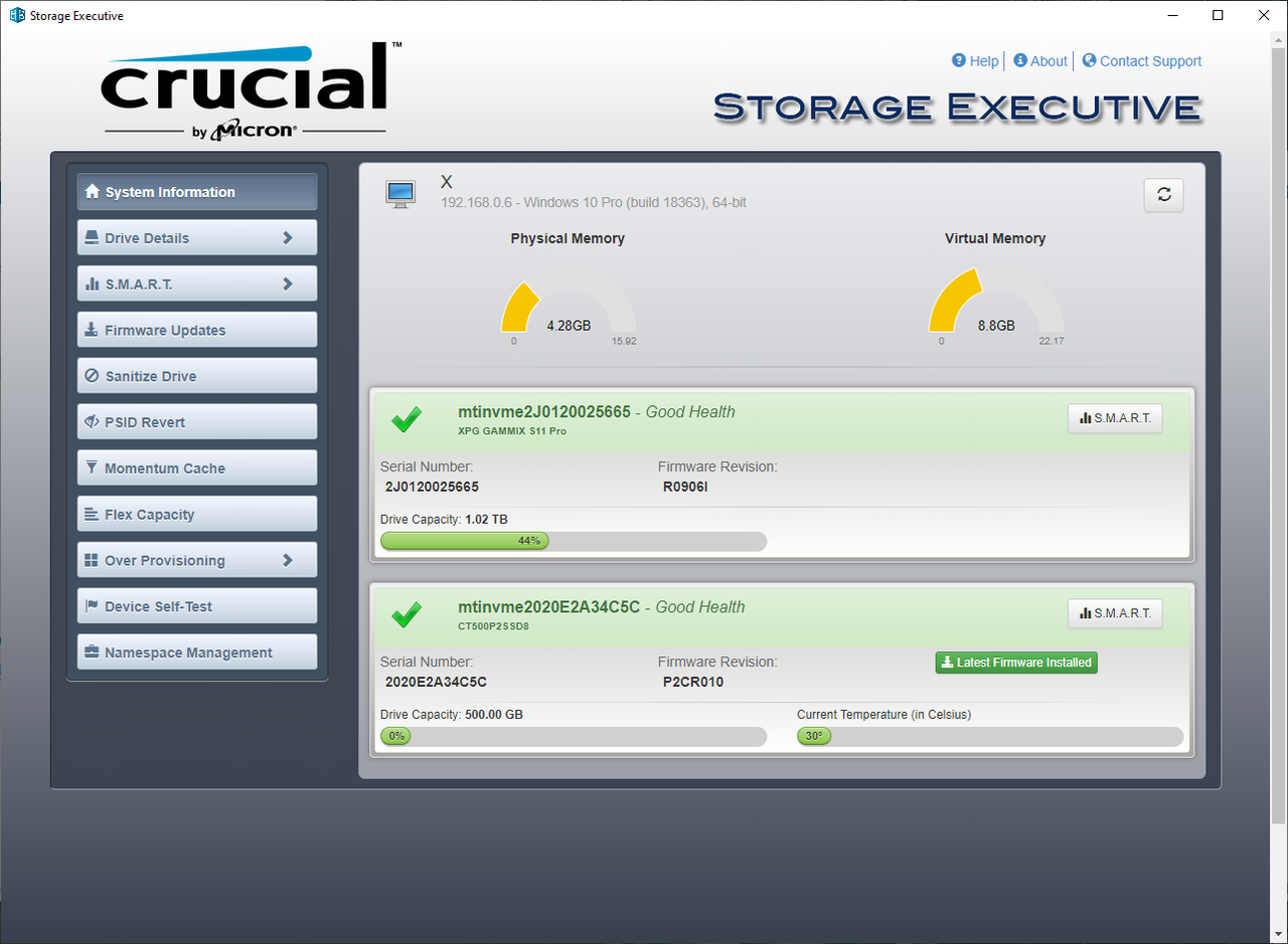 Crucial P2 M.2 NVMe SSD