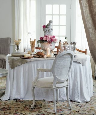 French country dining space