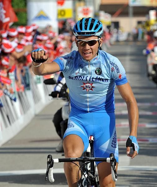 Markus Fothen (Gerolsteiner) won stage five of the Tour de Suisse, one of his best career results.