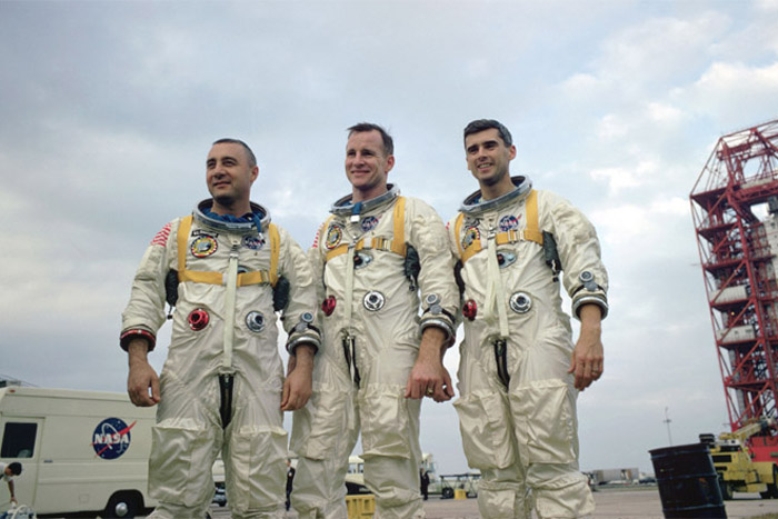 First manned Apollo flight prime crew