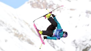 Switzerland's Mathilde Gremaud in Women's Freeski Slopestyle action at the 2026 Winter Olympics
