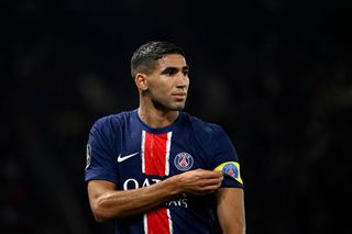 Achraf Hakimi in action for Paris Saint-Germain