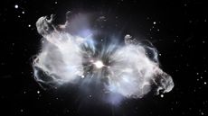 A white dwarf star hurtling through the Milky Way could have survived a cataclysmic supernova (depicted in this illustration).