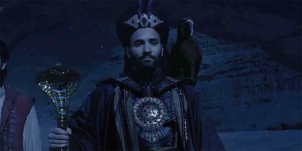 Jafar and Iago in Aladdin 2019