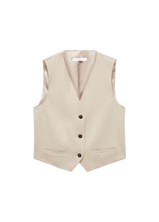 Suit Vest With Buttons - Women