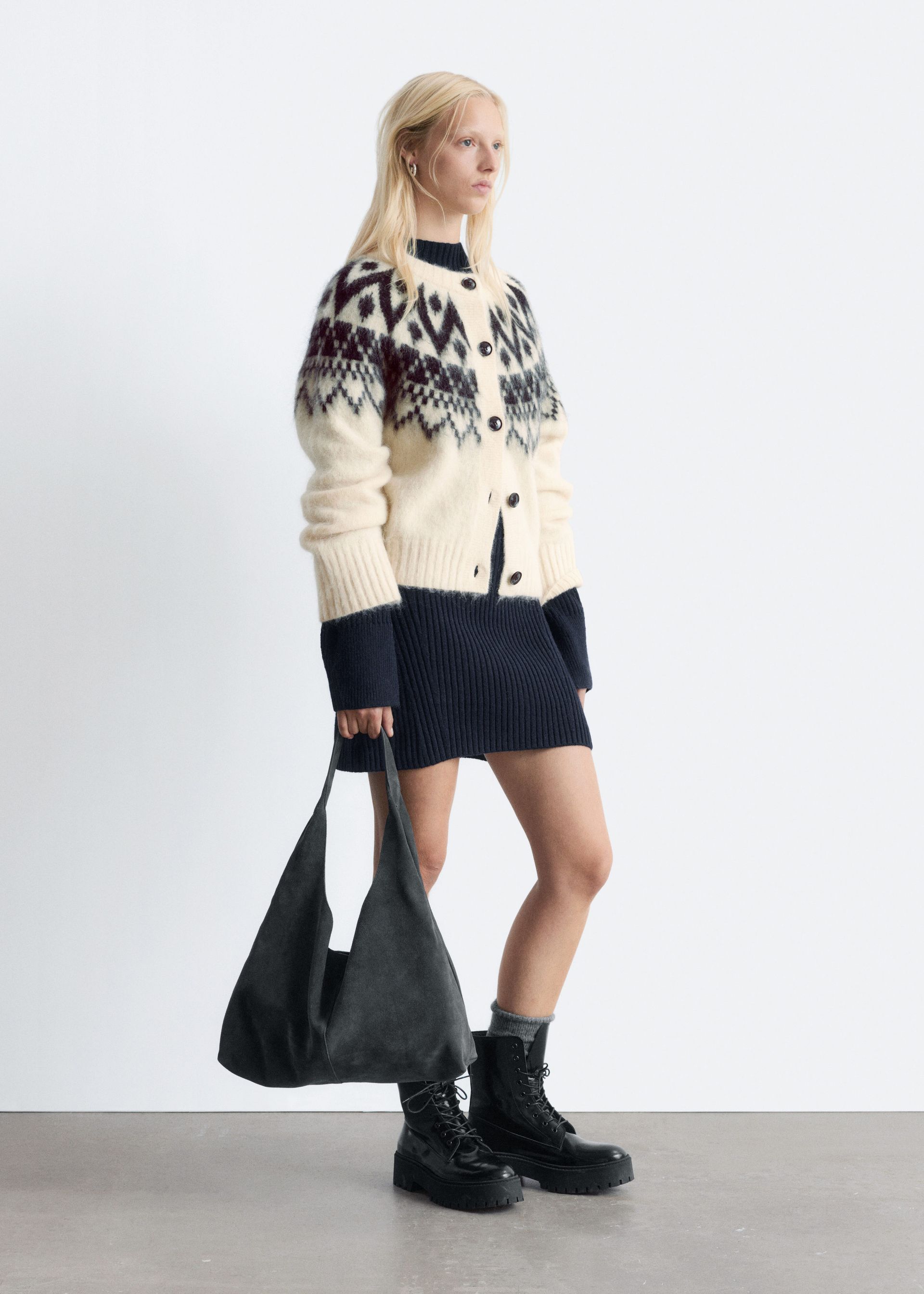 Mohair-Blend Cardigan