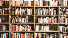 Bookshelves at a university library